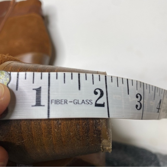 Jonak Leather Suede Ankle Heeled Boots Brown 37 - Picture 8 of 8